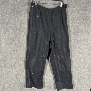 Carhartt Insulated Bib Pants Mens Large Regular Black B187 Nylon Insulated Work